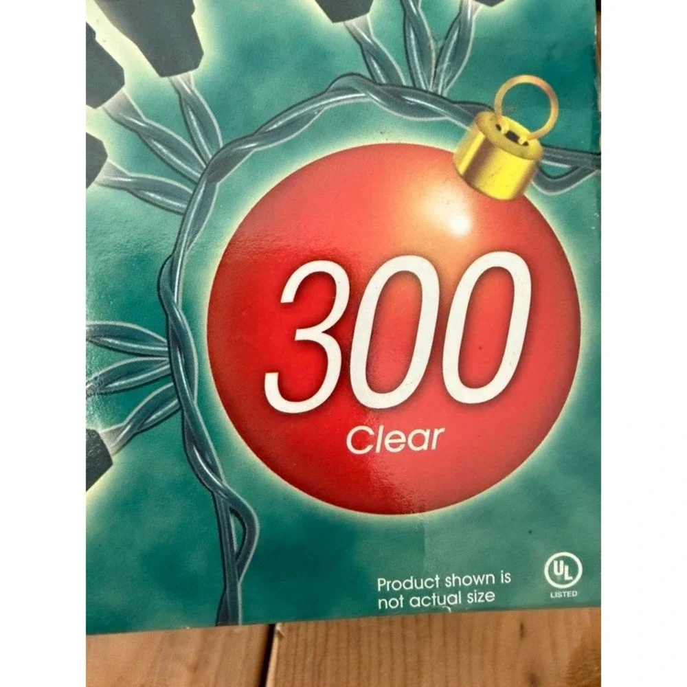 Clear Garland Cluster Lights 300ct Outdoor Patio Party String Lights
